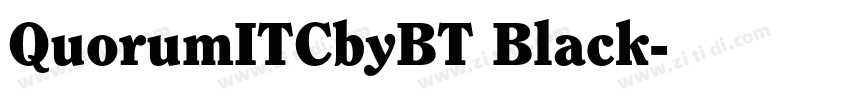 QuorumITCbyBT Black字体转换 QuorumITCbyBT Black字体转换